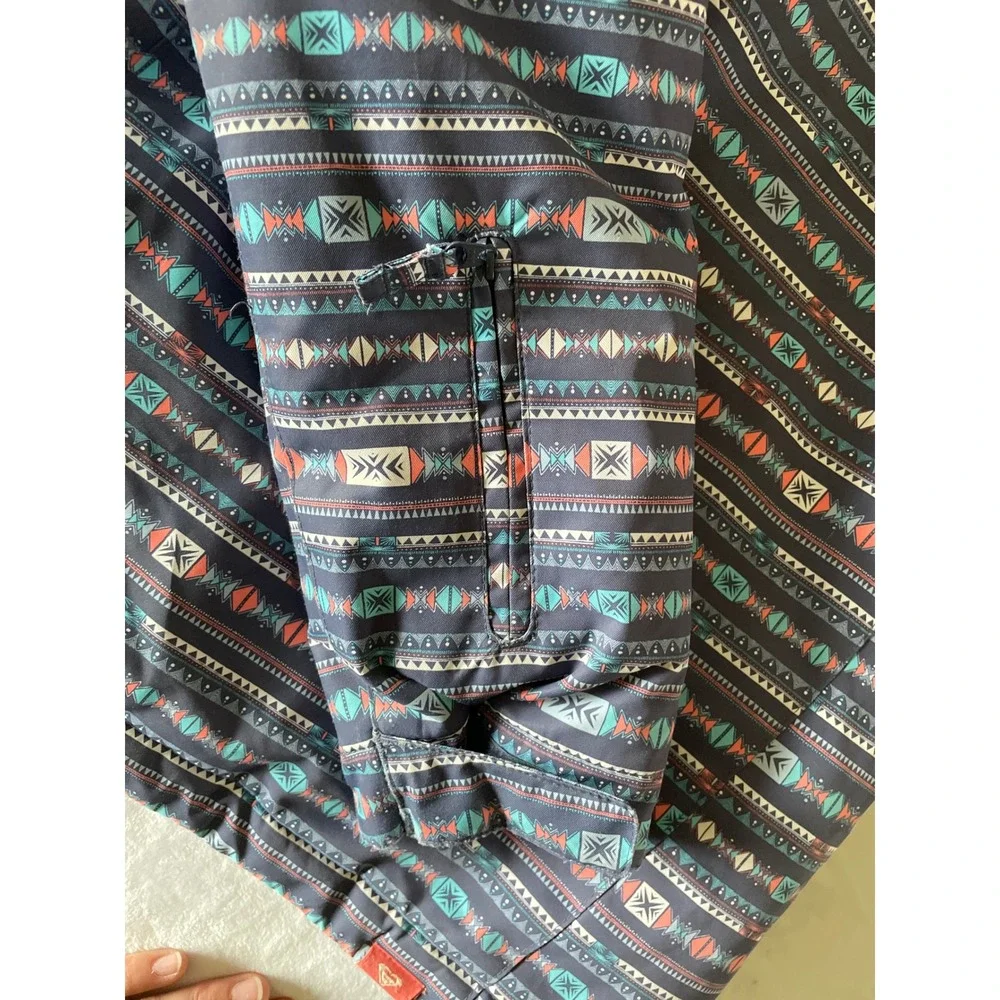Roxy Kids Ski Snowboard Jacket Girls Size‎ 10/M/M Geometric Print DryFlight 10K